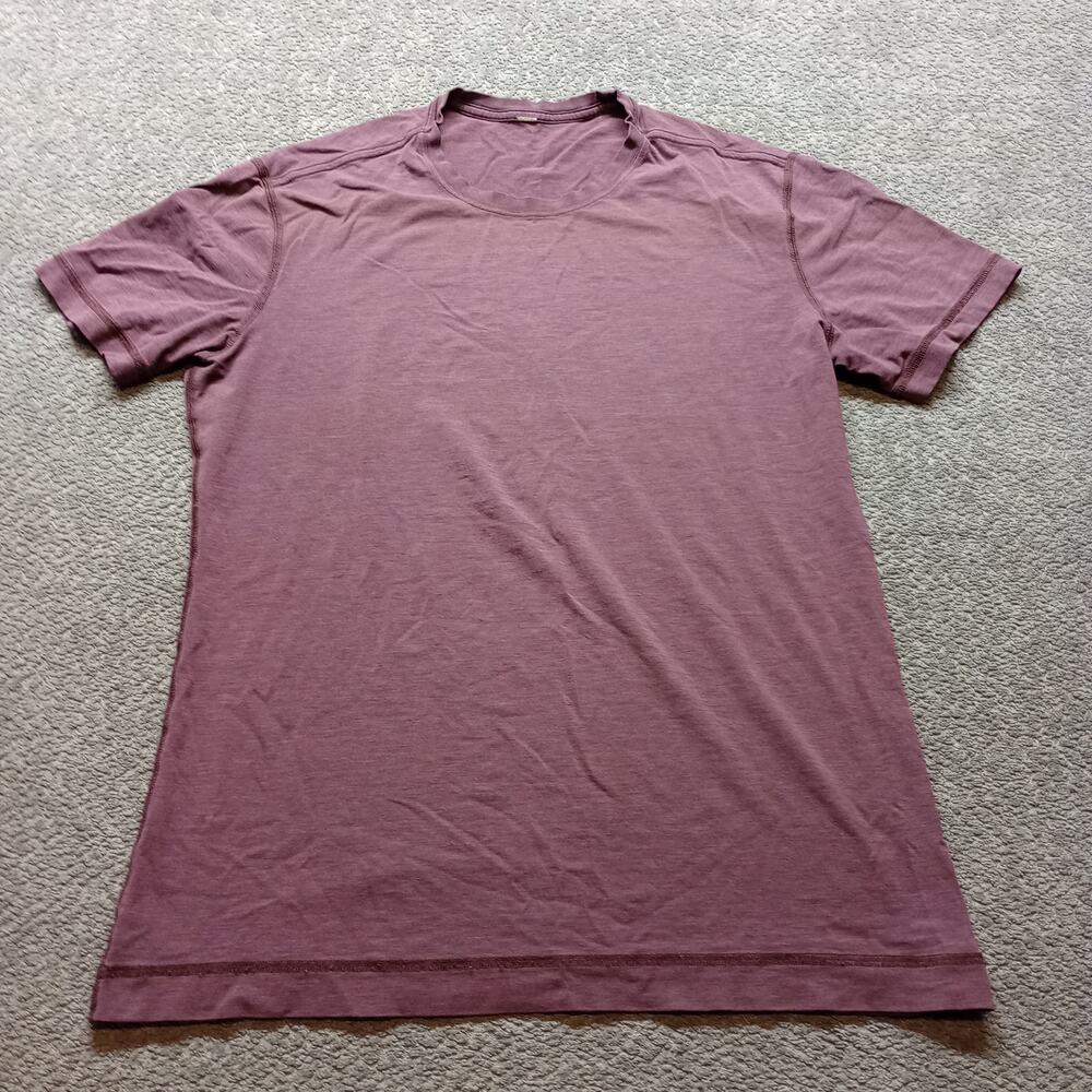 Lululemon Metal Vent Tech Short Sleeve Shirt Men Mauve Purple